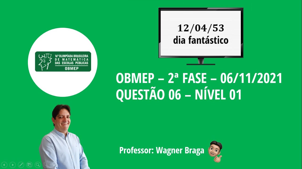 Questão 06 - OBMEP - 2ª Fase 2021 - Nível 01 - Gabarito - Resolução