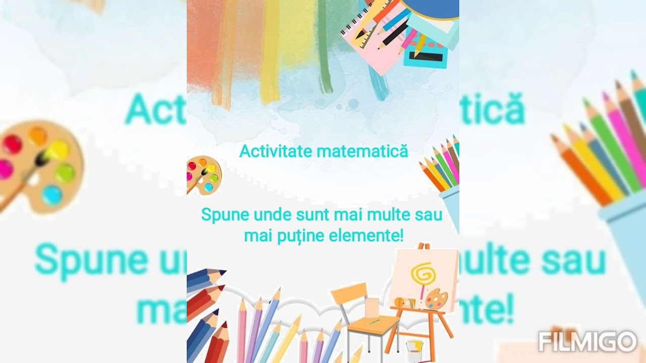 Spune unde sunt mai multe sau mai puține elemente!