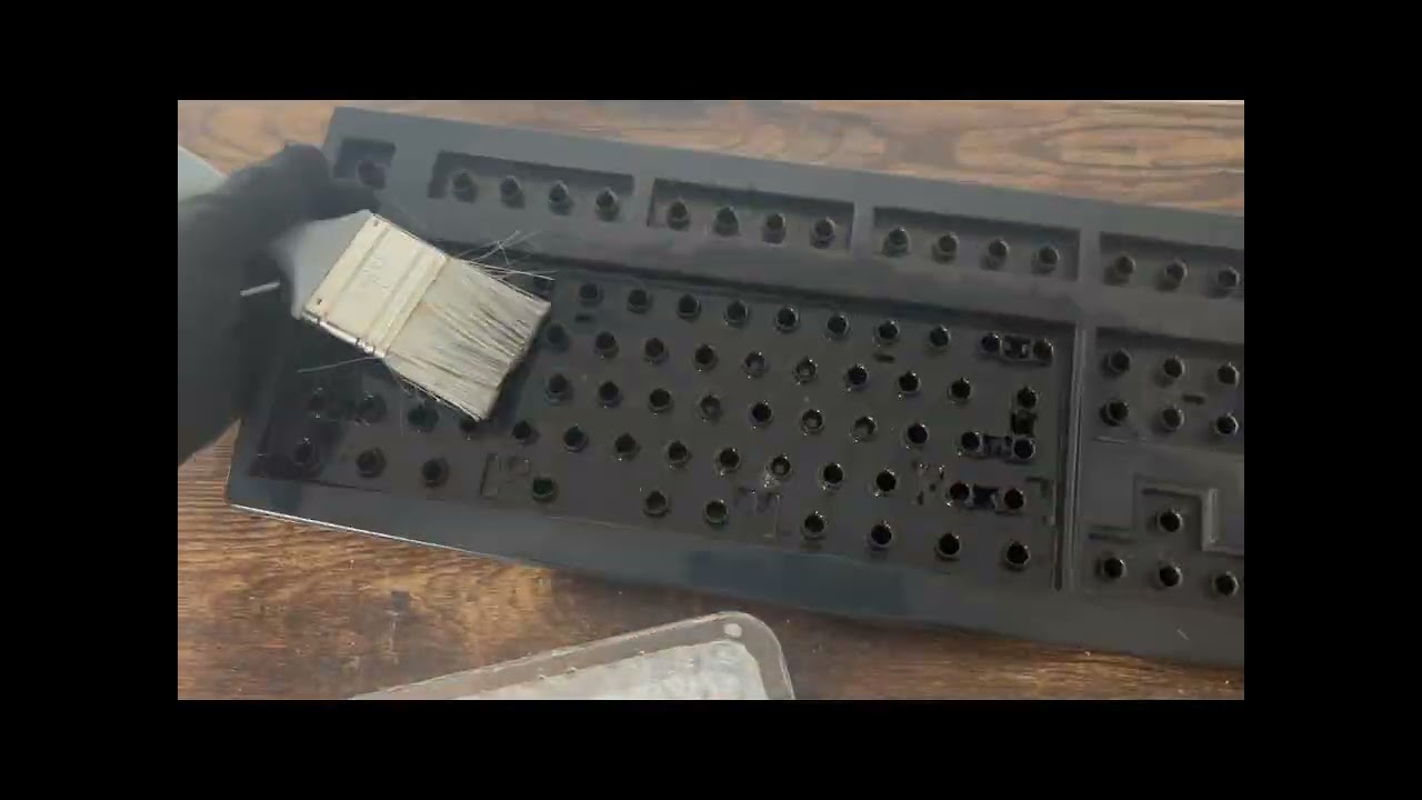 Cleaning the Cherry keyboard.