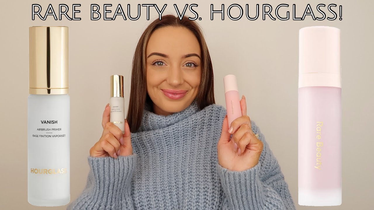Rare Beauty Always an Optimist Pore Diffusing Primer vs. Hourglass Vanish Airbrush Primer!