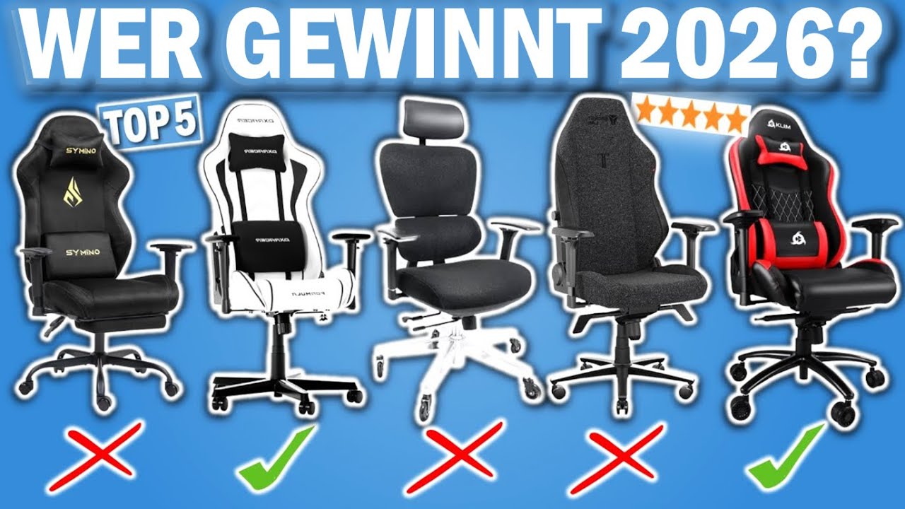 Die besten GAMINGSTÜHLE 2026 | Top 5 Gamingstühle im Vergleich