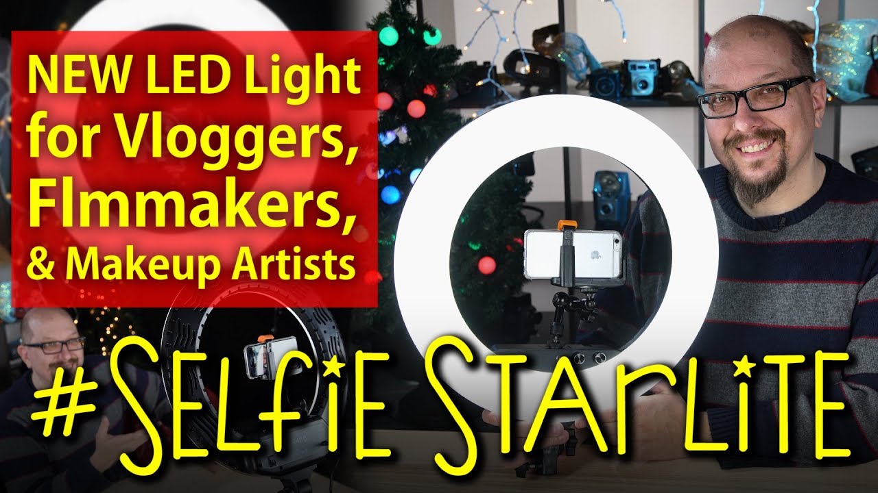 NEW LED Ring Light for Vloggers, Filmmakers & Makeup Artists - The #Selfie Starlite!