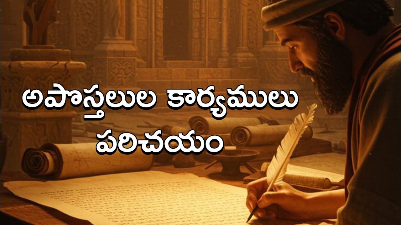  అపొస్తలుల కార్యములు పరిచయం || Introduction to the Acts of the Apostles || in Telugu || @cocjmd#acts