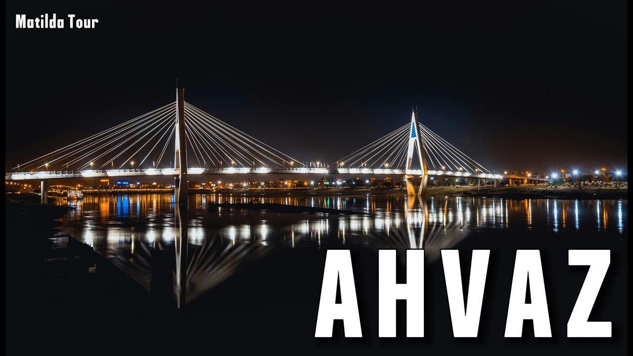 DRIVING IN AHVAZ, IRAN 🇮🇷 | Karoon River & Bridges Evening Tour Summer 2025