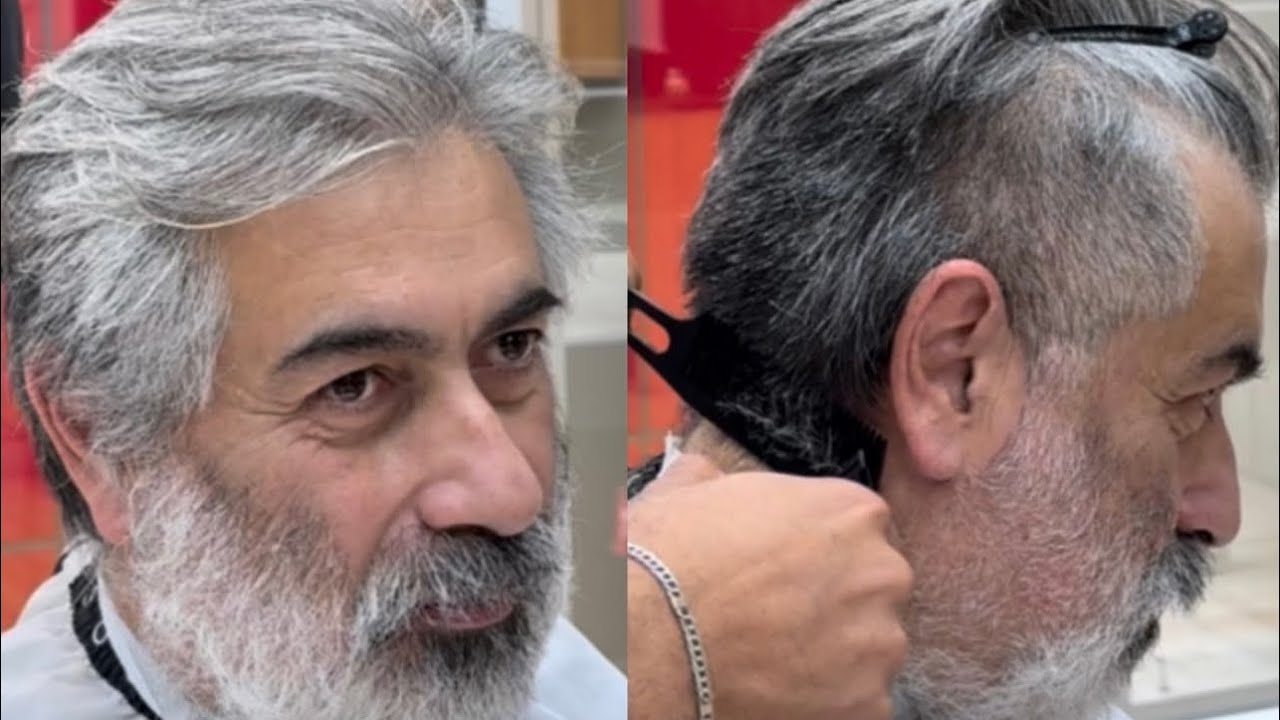 De 65 años a 45 años, impresionante el cambiodelook😱 #transformarción #haircut