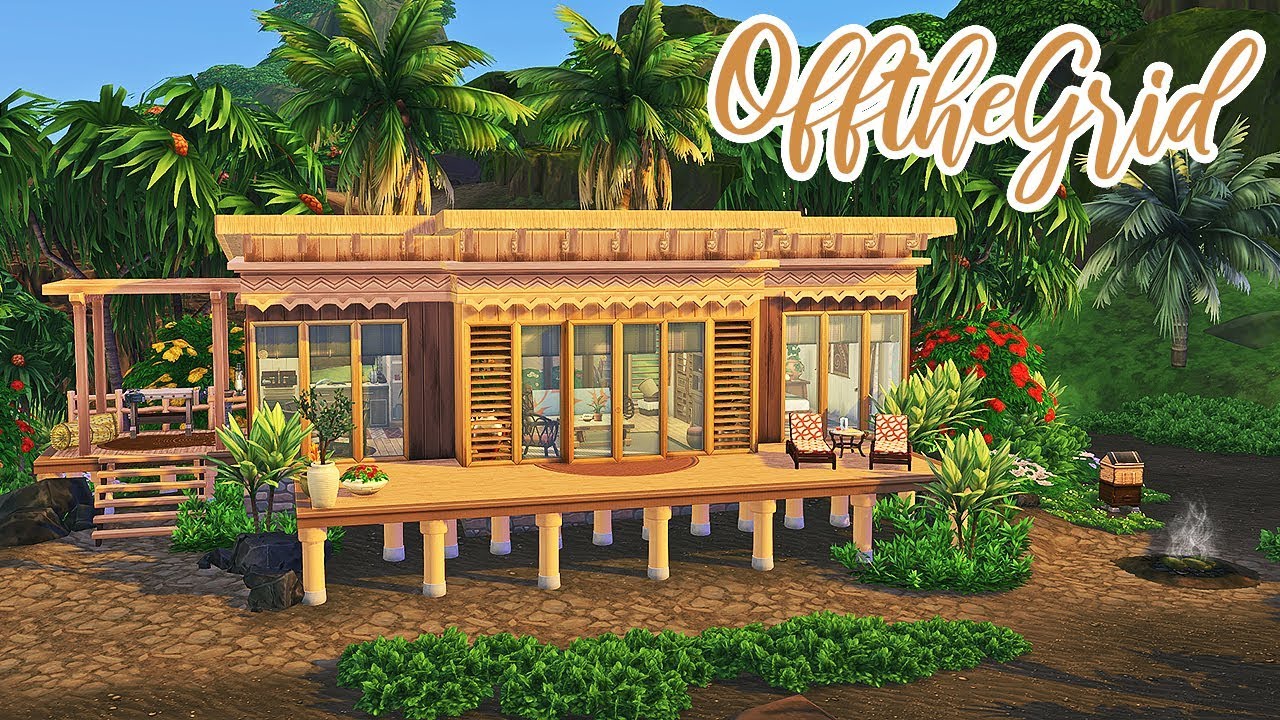 Living Off The Grid 🌱 || The Sims 4 Island Living: Speed Build