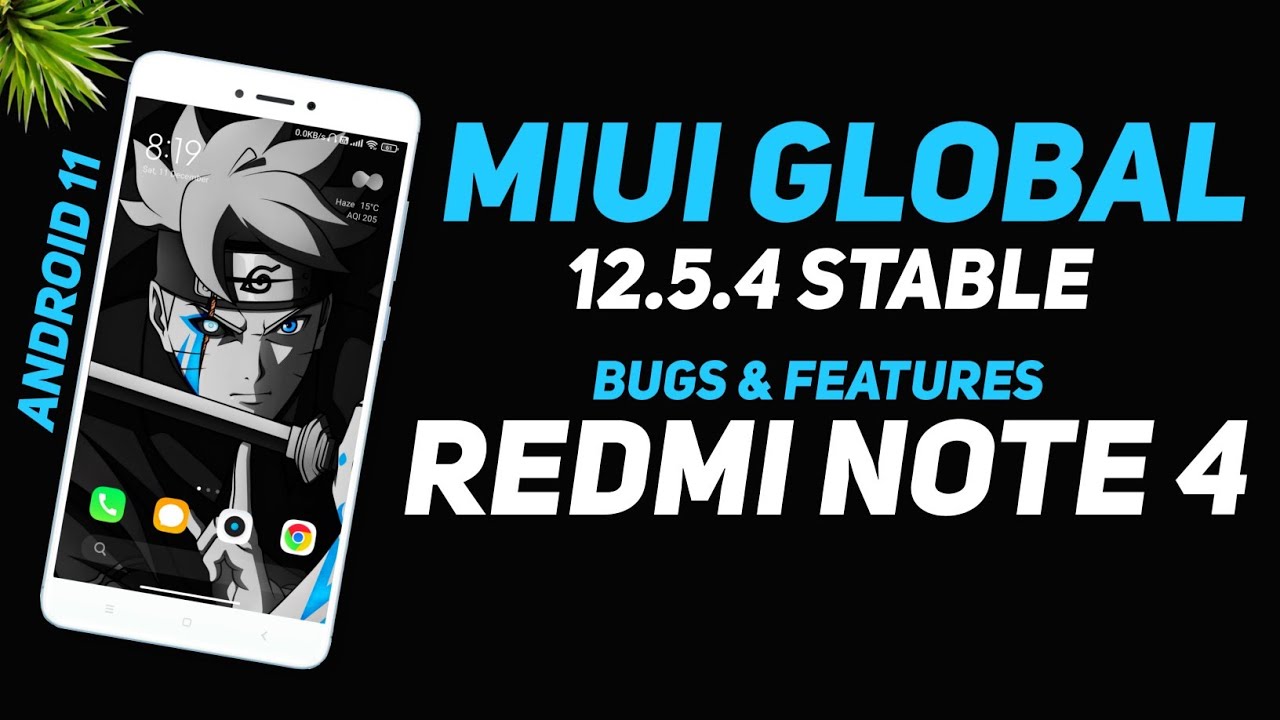 MIUI Global 12.5.4 Stable для Redmi Note 4 | Android 11 | Порт со Sweet | Баги и функции