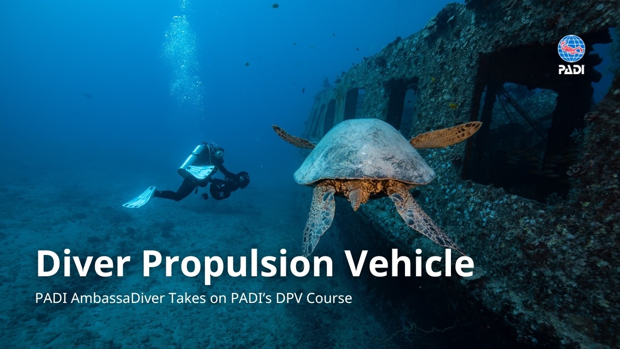 PADI AmbassaDiver Goes Full SUPERHERO with Diver Propulsion Vehicle Specialty Course