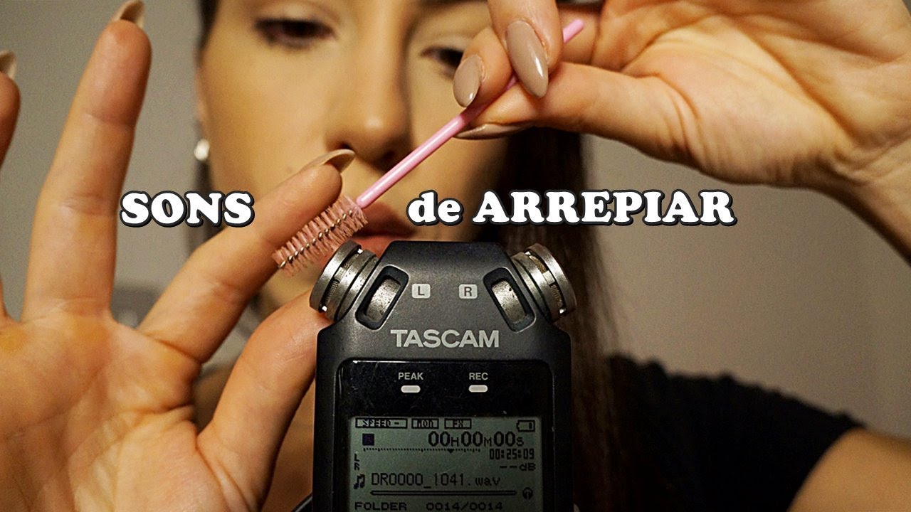ASMR ARREPIANTE nas CÁPSULAS DO TASCAM (sons lentos que dão frio na barriga)