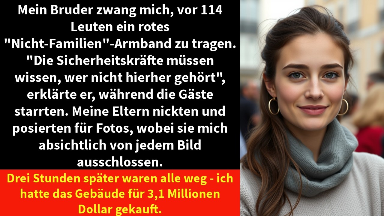 Mein Bruder zwang mich, vor 114 Leuten ein rotes 