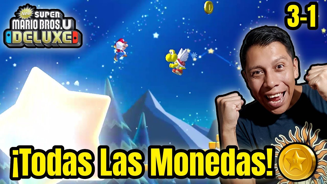 Cómo conseguir todas las Monedas Estrella – 3-1 Mundo 3 Glaciar Glaseado | NSMBU Deluxe