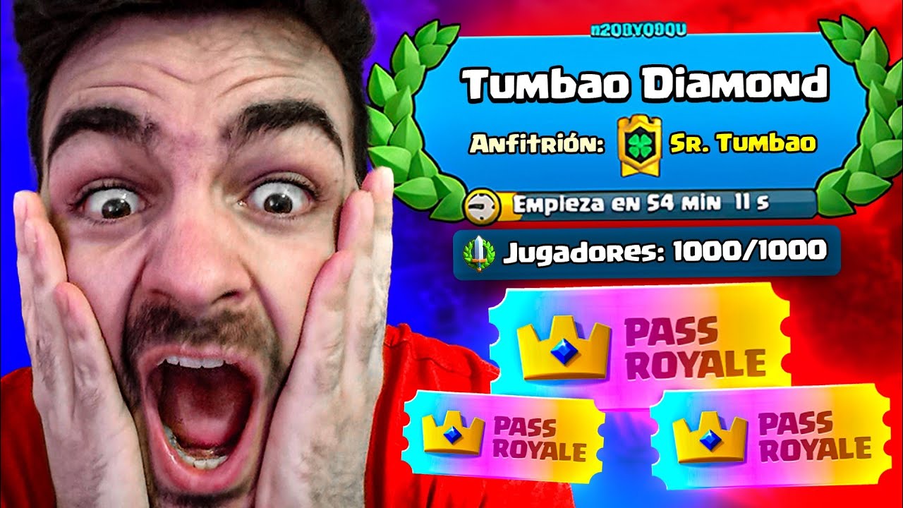 1000 PERSONAS Compiten por 3 PASES DIAMANTE en CLASH ROYALE
