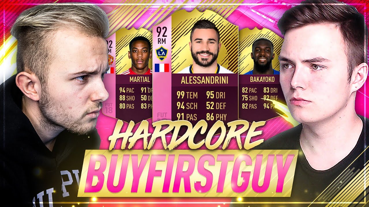 FIFA 18: FUTTIE SPECIAL Hardcore Buy First Guy vs NoHandGaming 😱🔥