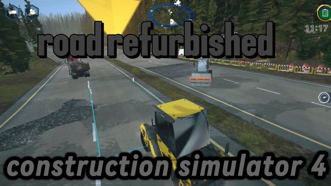 Road reconstruction mission in construction simulator 4