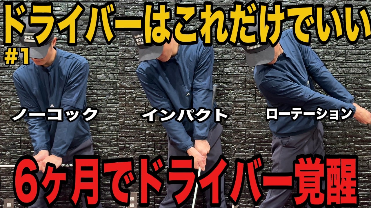 【ドライバーの全てがここにあり】この練習に我慢して取り組んだ者だけが...6ヶ月後...ドライバー激変します
