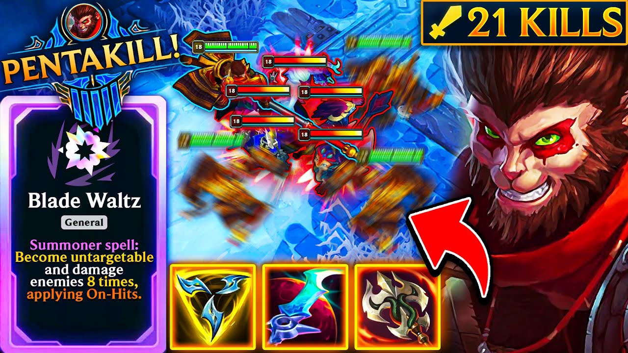INSANE WUKONG PENTAKILL (ARAM Mayhem)
