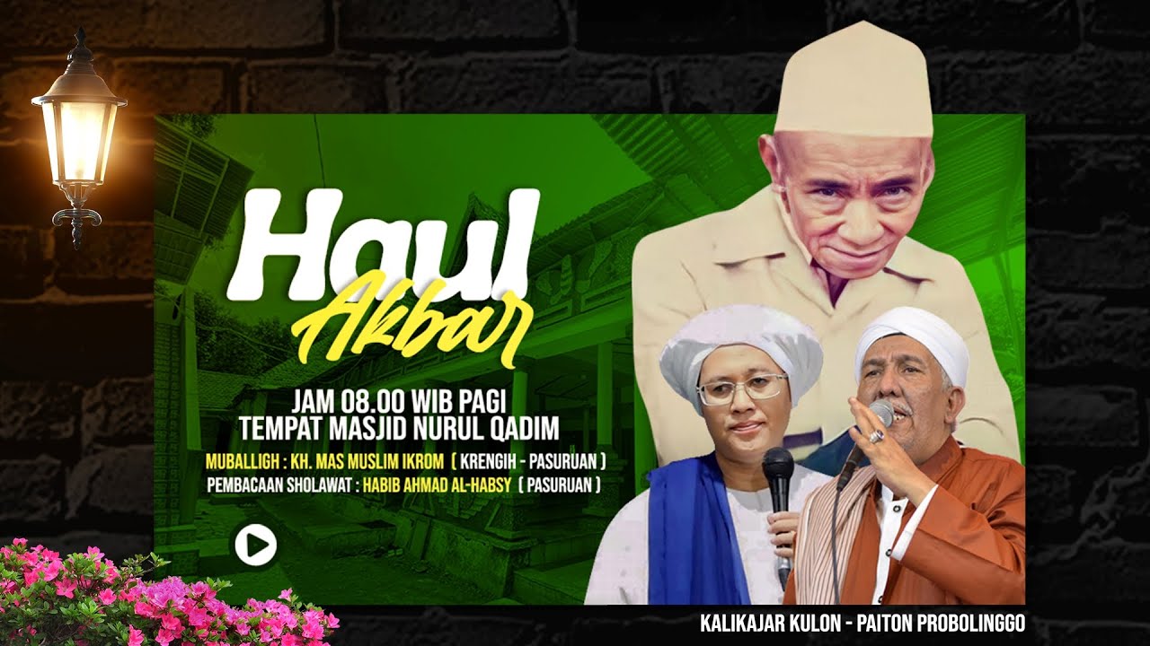 🔴LIVE HAUL ALMARHUM ALMAGHFURLAH KH. HASYIM MINO KE 38 | PONPES NURUL QADIM