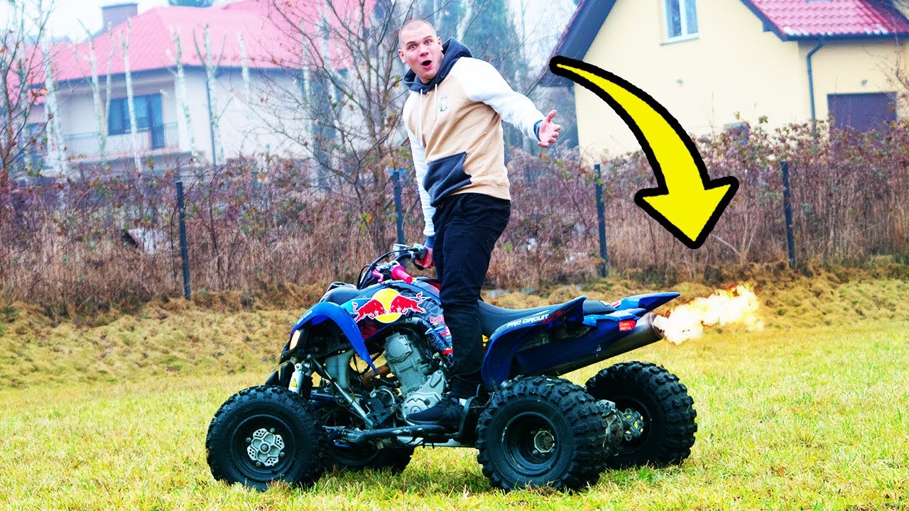 Przerobiłem swoją YAMAHE RAPTOR! *Tytanowy wydech!* Nowa okleina!