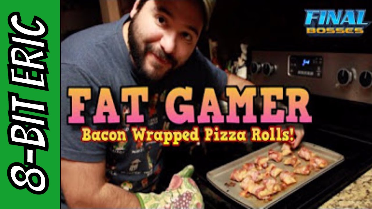 Bacon Wrapped Pizza Rolls Recipe! (Easy!) - Fat Gamer Ep. 5