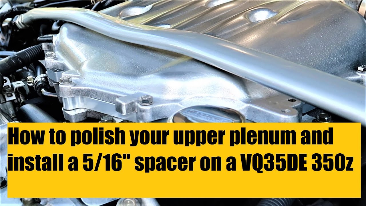 Как отполировать коллектор и установить проставку 5/16 дюйма на 350z #Nissan350z #Zociety