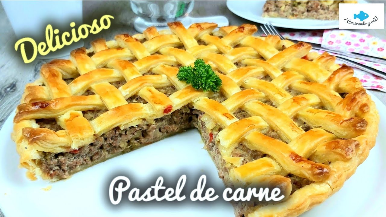 ⭐ PASTEL de CARNE con HOJALDRE ⭐ Meat pie #meatpie #pasteldecarne #comida #hojaldre #pastel #recetas