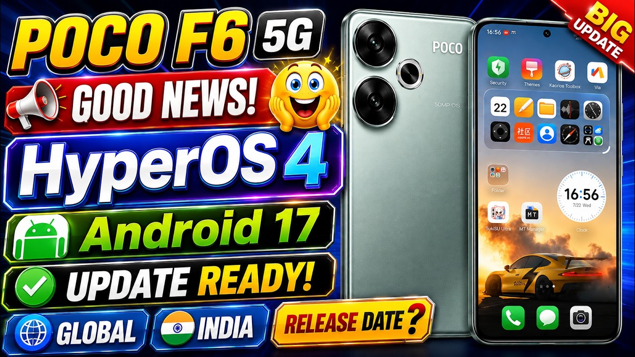 POCO F6 5G HyperOS 4 Android 17 Update Ready? 😱 Global & India Release Date!