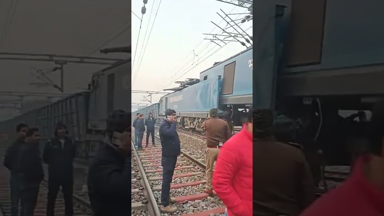 Goods Train accident!  Collision and derailment 🚂🏭🛠