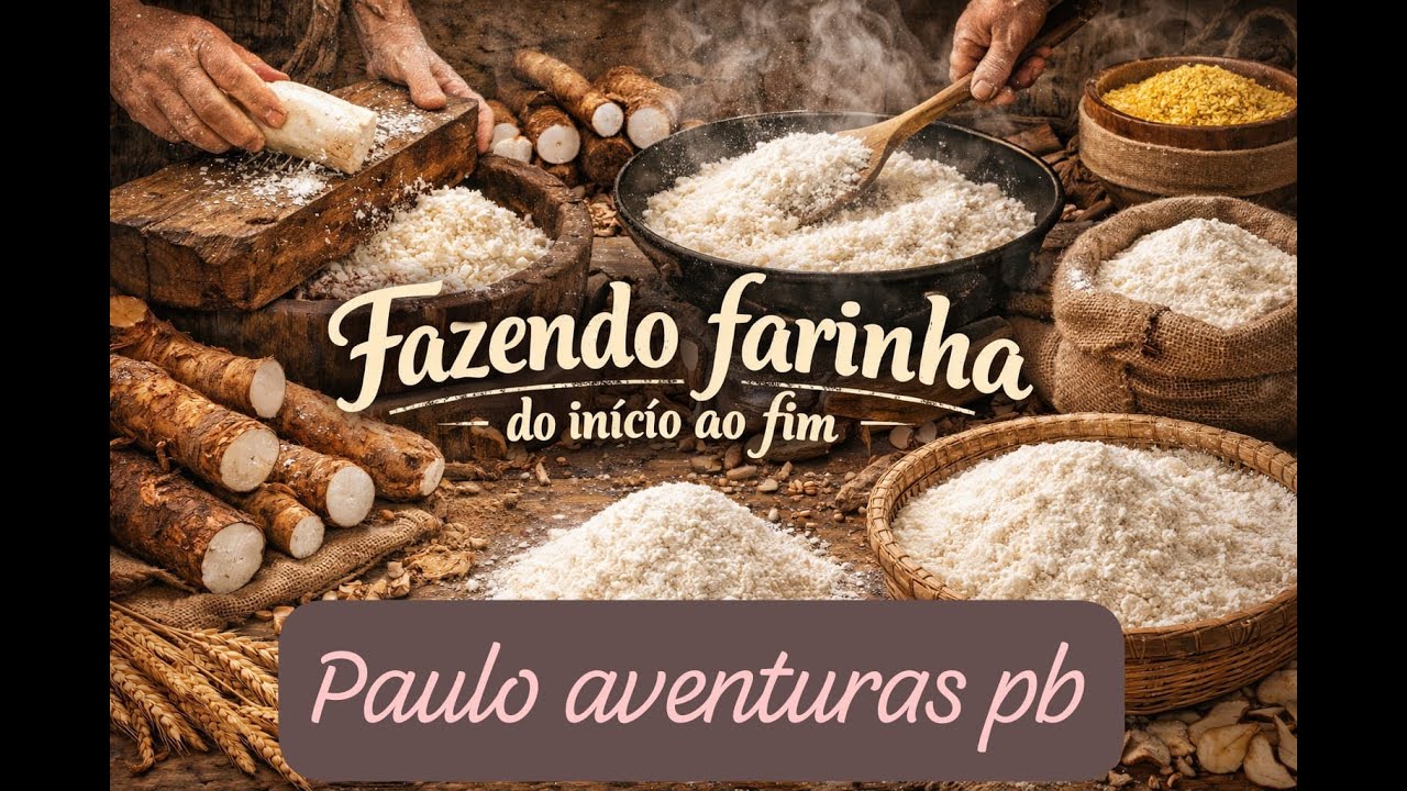 Fazendo farinhada do inicio ao fim em Ibiapina Ceará