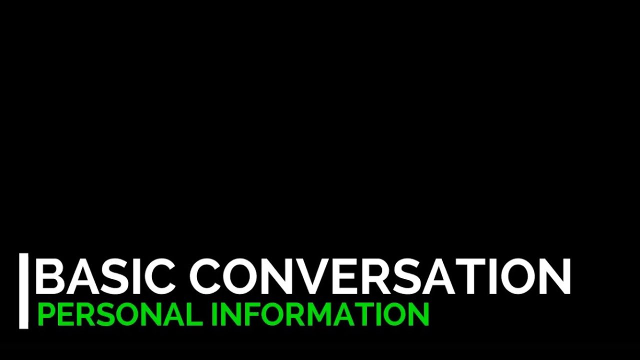 LISTENING PRACTICE | Personal Information Dialogue | A1