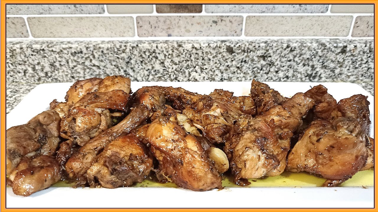 CONEJO AL AJILLO RICO RICO 😋🤤 RECETA TRADICIONAL 👍