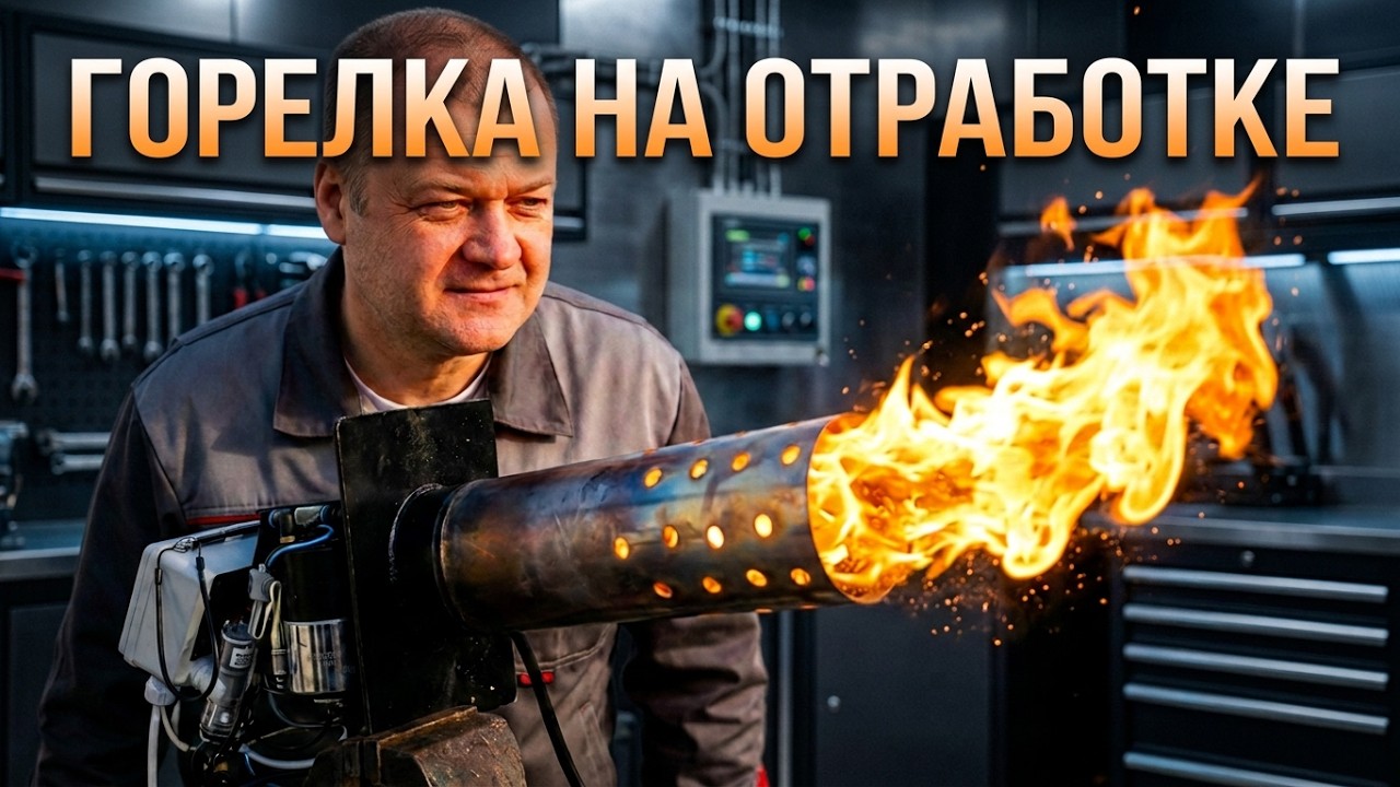 Горелка на отработке 