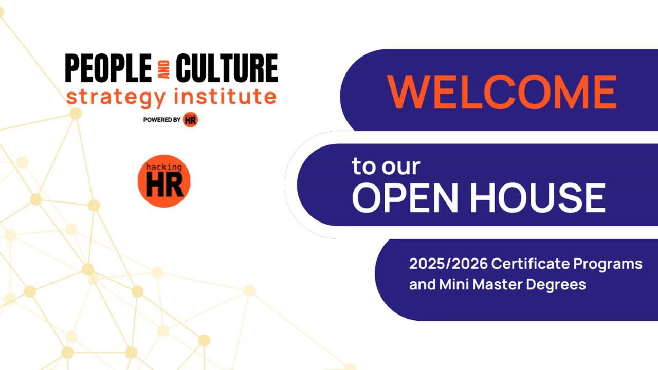 Hacking HR 2025/2026 Certificate Programs and Mini Master Degree Open House