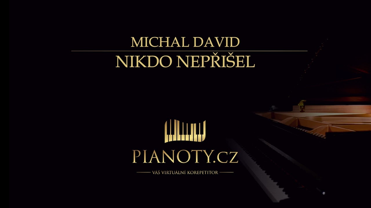 Michal David - Nikdo nepři&scaron;el (klav&iacute;rn&iacute; doprovod / karaoke)