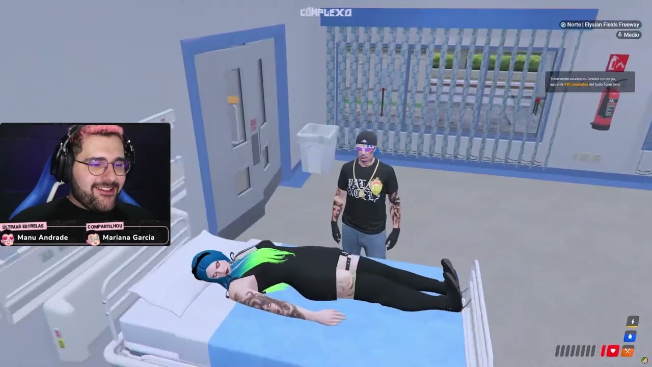 Azul provando que ama implicar com o Batata 😍 O AMOR É LINDO 😍 Park Tiffany GTA RP