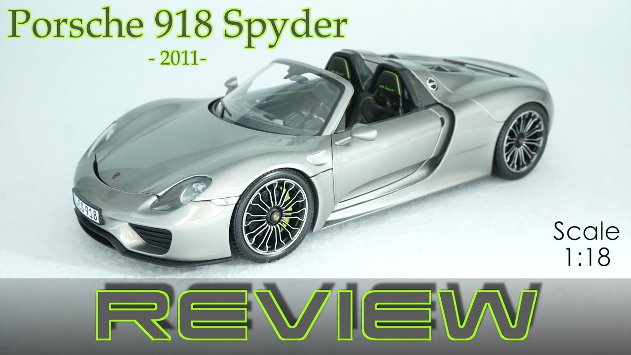 Porsche 918 Spyder - 1:18 Scale Diecast Minichamps Model Review Unboxing