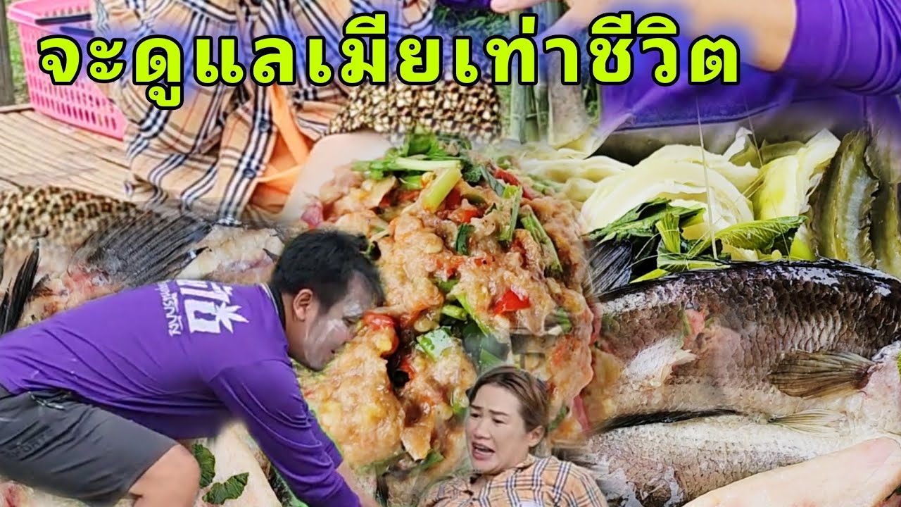 จะดูแลเมียเท่าชีวิต(นึ่งปลาค่อใหญ่ ป่นปลาทูให้กิน)