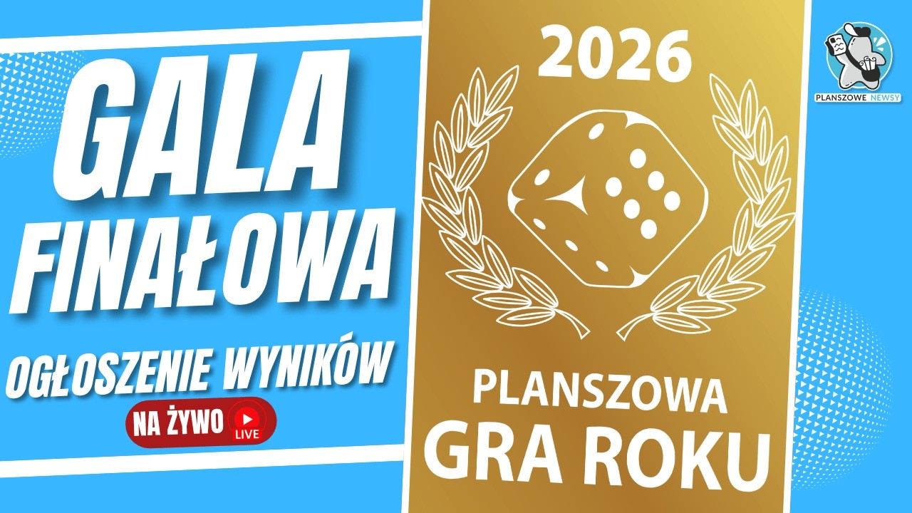 Planszowa Gra Roku 2026 - Gala finałowa || Ogłoszenie wynik&oacute;w we wszystkich kategoriach || Live
