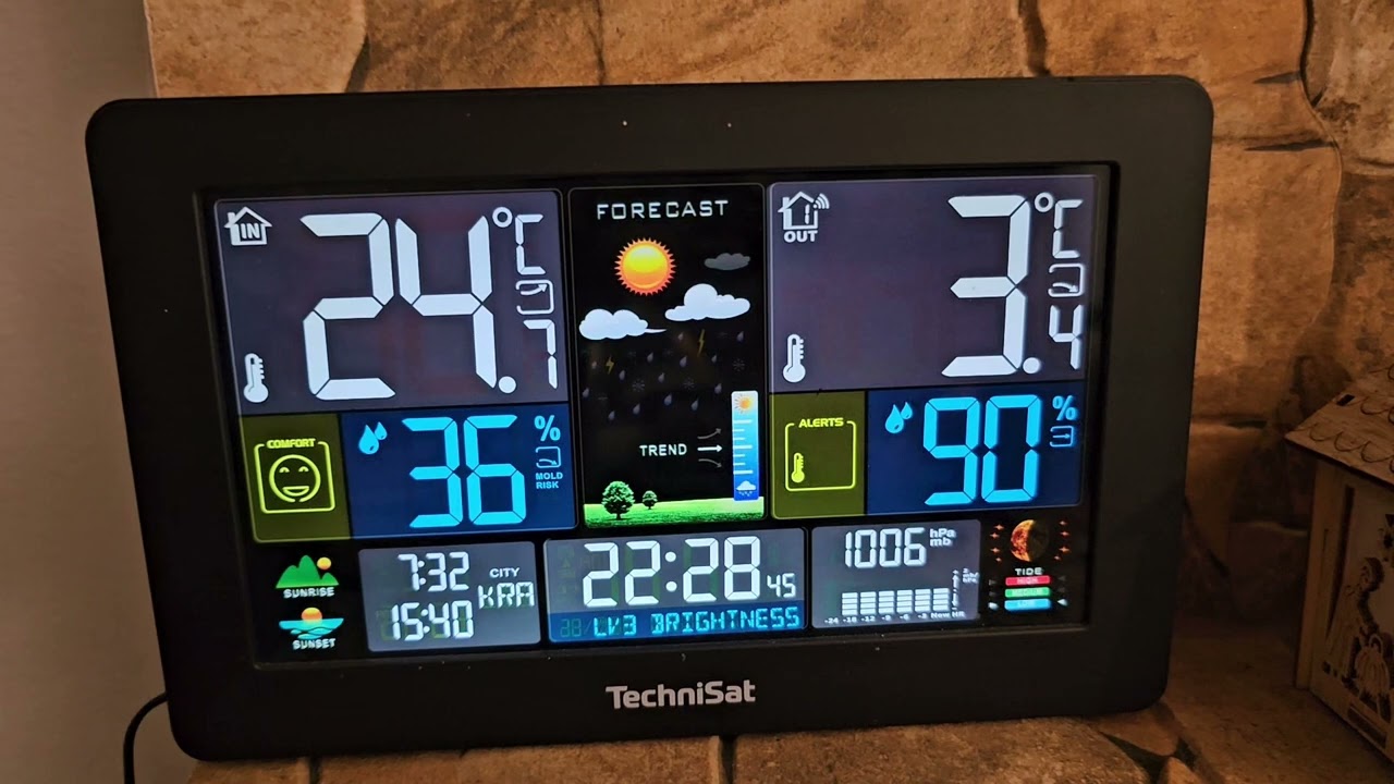 Stacja pogodowa Technisat imeteo X5 - problem: migający ekran