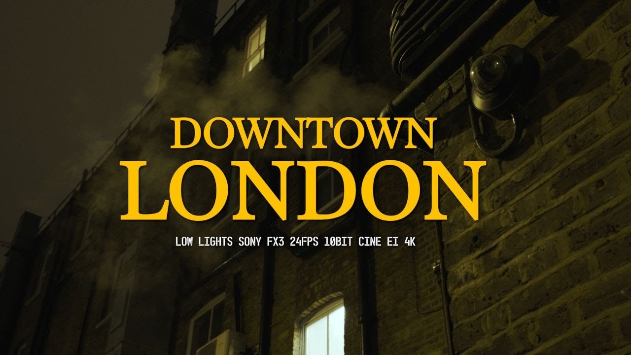 London City By Nightlife | Low light shooting in Central 4K #london #sonyfx3 #sonycamera