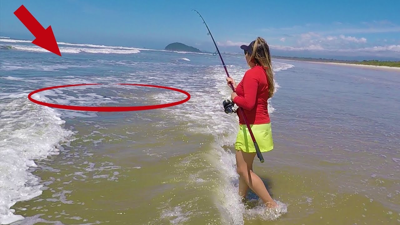 JAMAIS SUBESTIME UMA PRAIA RASA - PESCA de PRAIA - SURFCASTING