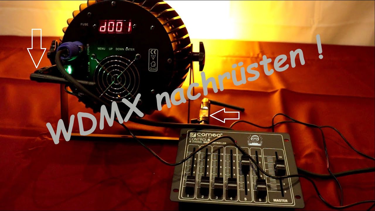 WDMX mit Transceivern von BeamZ nachr&uuml;sten einfach erkl&auml;rt von DJ Atommic Dortmund