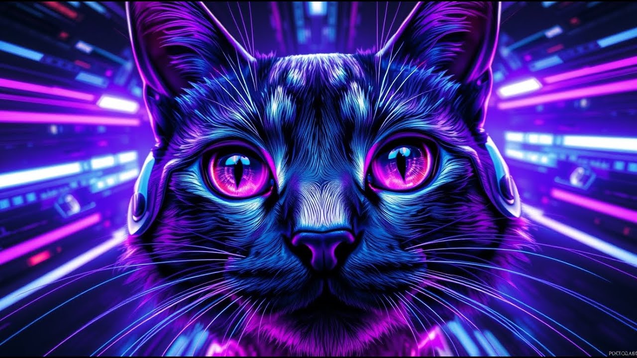 RETROWAVE CAT MIX #2  ● Synth Dance & Chill  ● 1 HOUR || Catwave Vibes