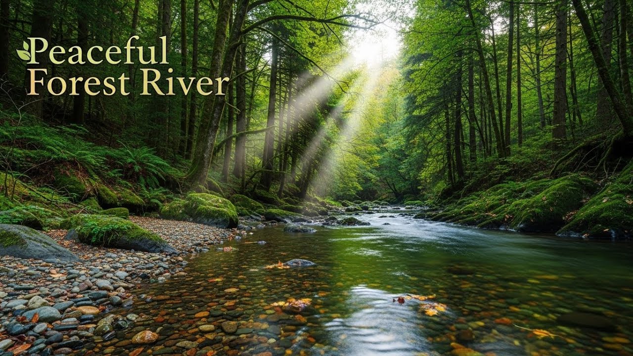 Sleep Deeply with Gentle River Sounds for Anxiety Relief and Full Night Relaxation | All Night