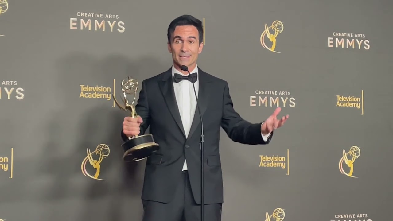 N&eacute;stor Carbonell (Best Guest Drama Actor, 'Shōgun') 2024 Emmys press room interview