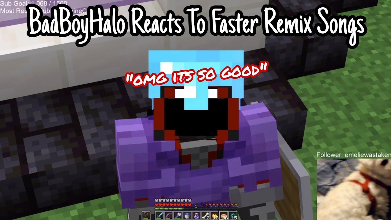 BadBoyHalo Reacts To Faster Remix Songs
