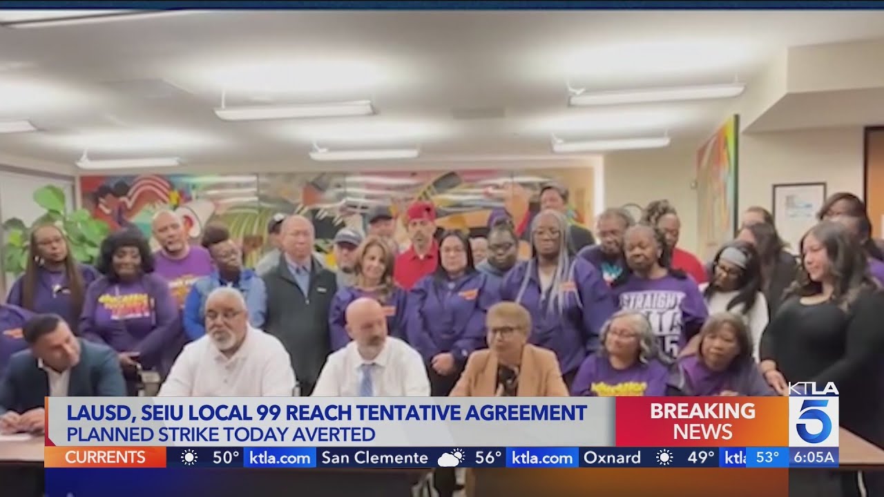 Strike averted: LAUSD schools will open Tuesday following SEIU Local 99 deal