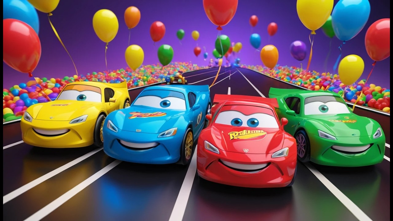 Fünf kleine Piep Piep Piep Spielzeugautos | Toy Cars & Vehicle Sounds for Kids
