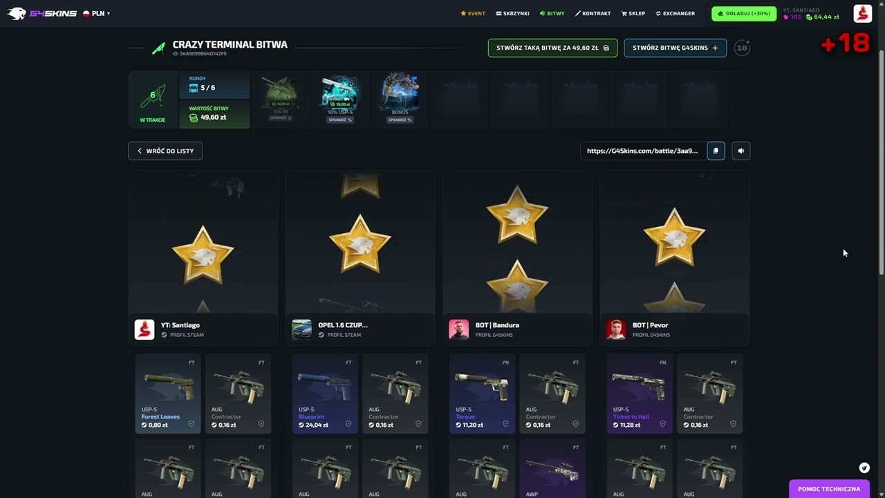 od 150zł do kosy na g4skins 🥵