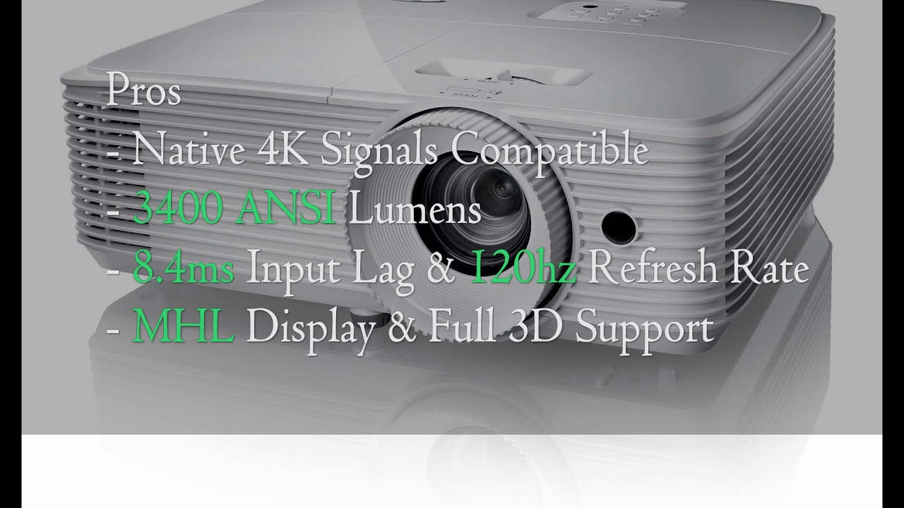 Optoma HD29H - A Low-lag, High-Refresh-Rate Gaming Projector Bargain