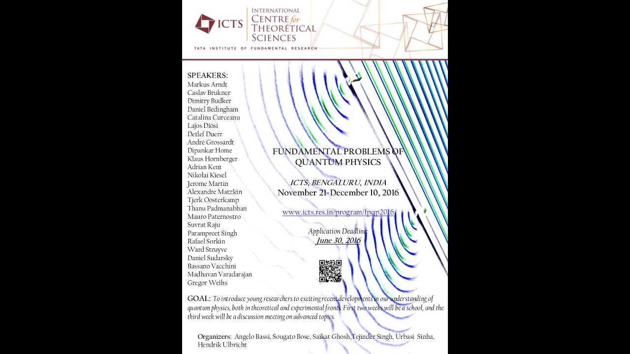 The measurement problem and some mild solutions by Dustin Lazarovici ( Lecture - 01)